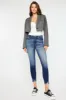 Eliza High Rise Ankle Skinny Jeans sold by Kan Can