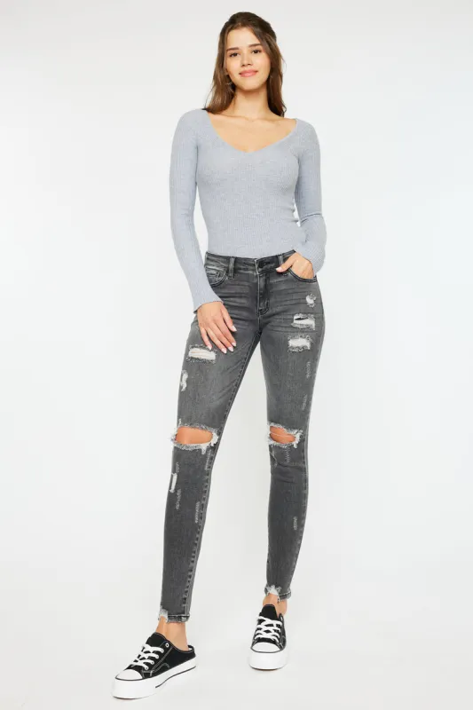 Cora Mid Rise Super Skinny Jeans sold by Kan Can