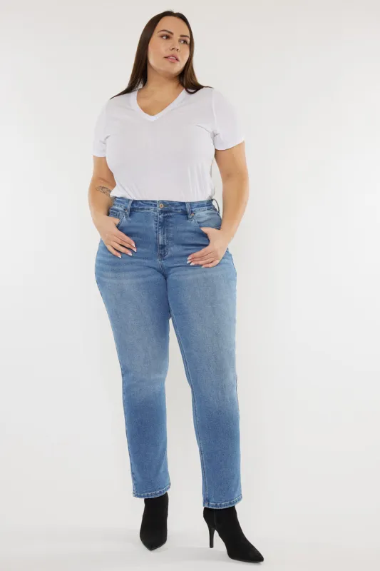 Alannah Essentials High Rise Slim Straight Leg Jeans (Plus Size) sold by Kan Can