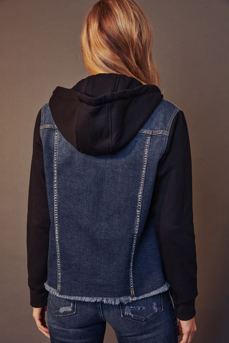 Kiele French Terry Hoodie Hoodie Denim Jacket sold by Kan Can product image thumbnail 8