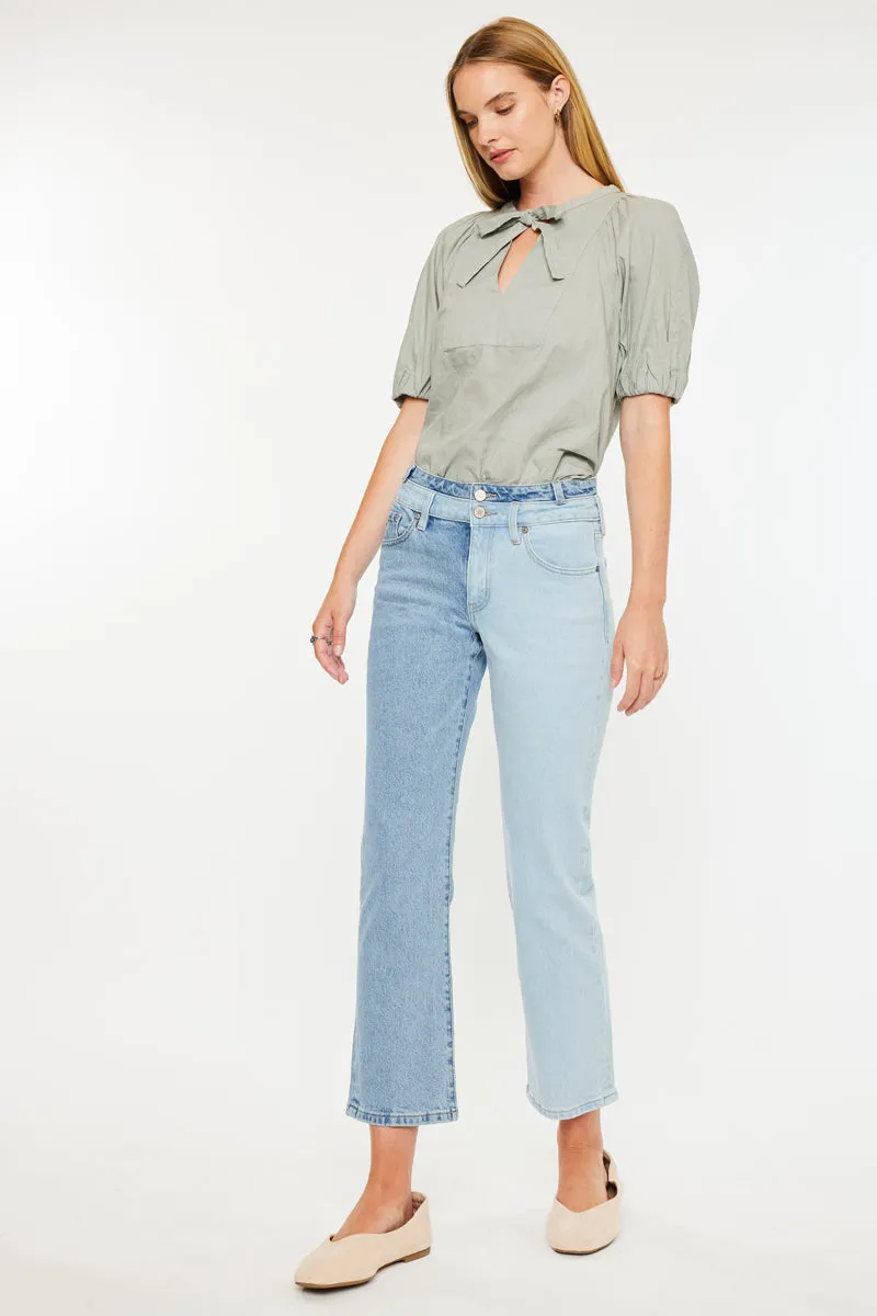 Pearl High Rise Straight Leg Jeans sold by Kan Can