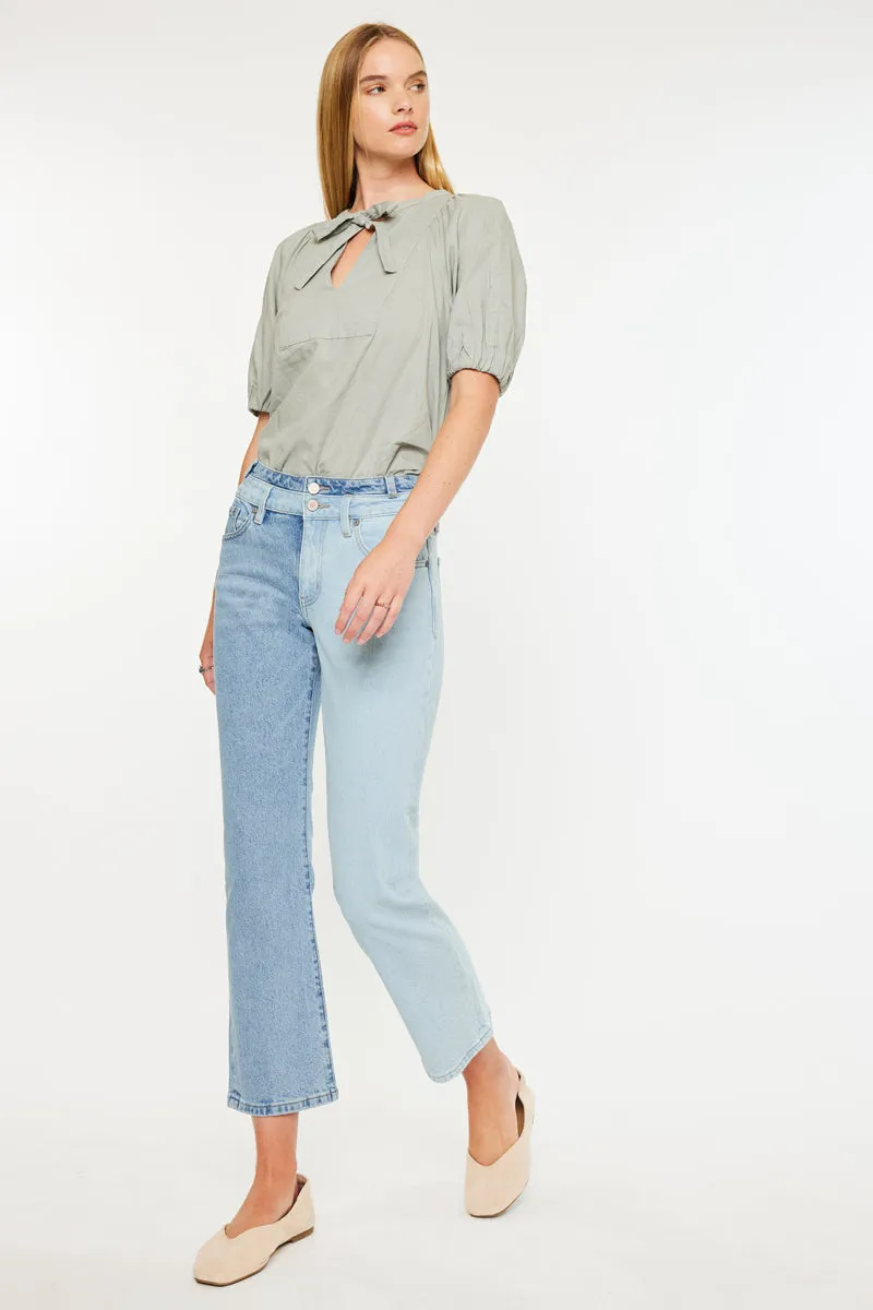 Pearl High Rise Straight Leg Jeans sold by Kan Can product image thumbnail 5