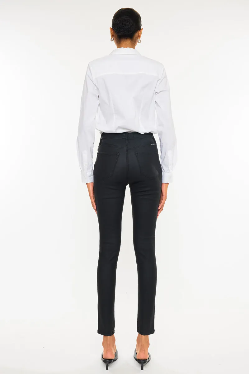 Autumn High Rise Faux Leather Ankle Skinny Pants sold by Kan Can product image thumbnail 2