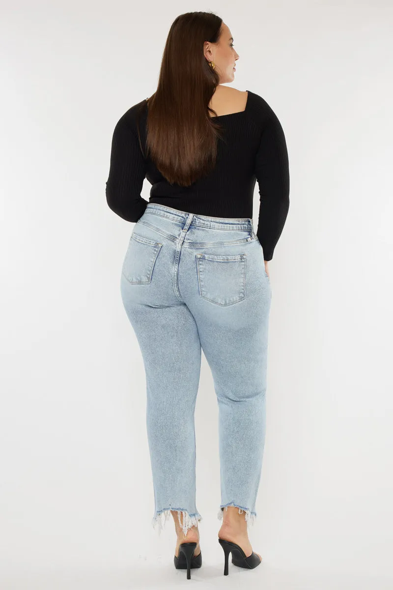 Mapel High Rise Slim Straight Jeans (Plus Size) sold by Kan Can product image thumbnail 2