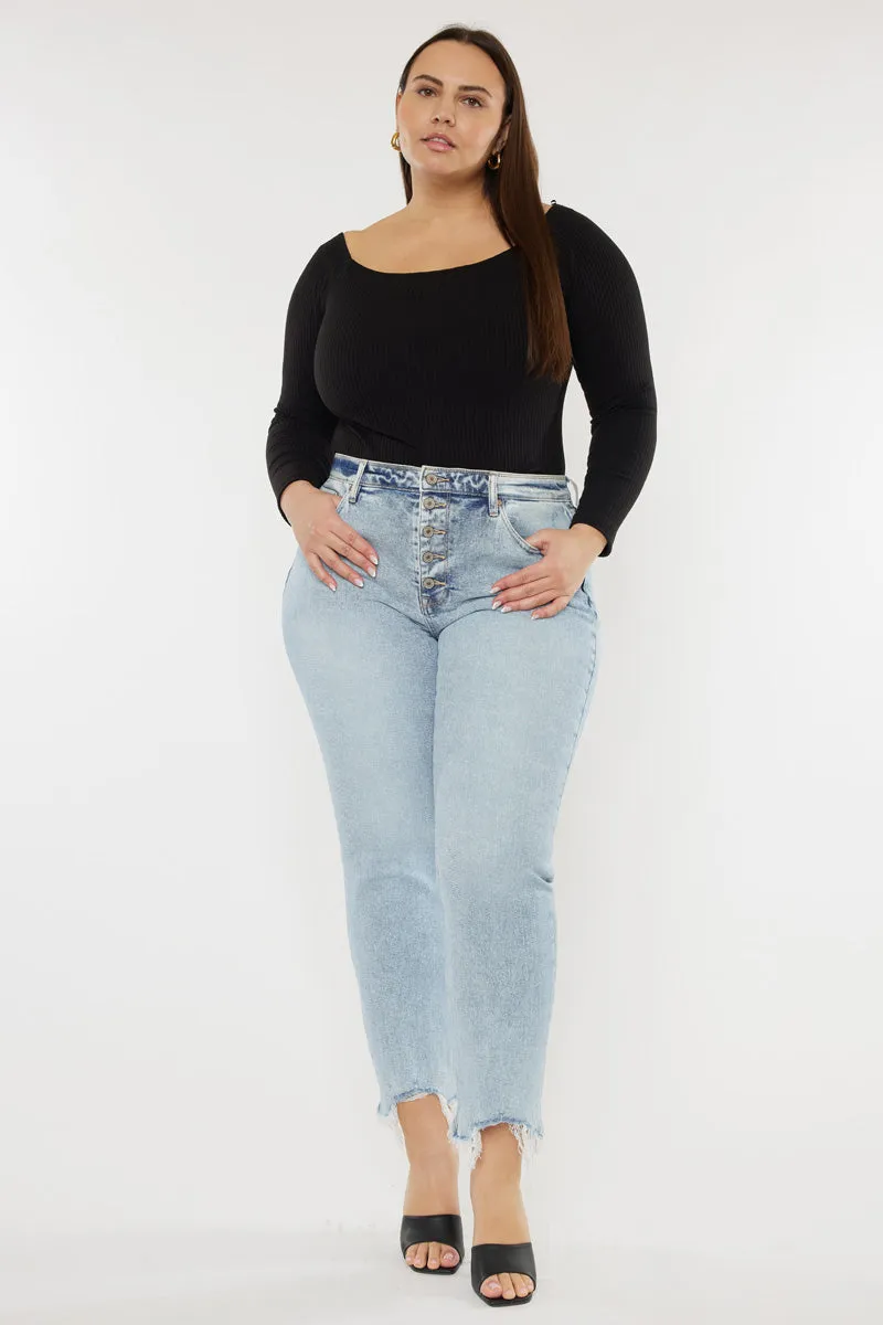 Mapel High Rise Slim Straight Jeans (Plus Size) sold by Kan Can product image thumbnail 3