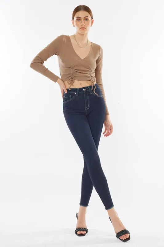 Phoebe High Rise Ankle Skinny Jeans sold by Kan Can