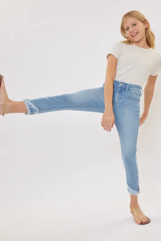 Summer High Rise Ankle Skinny Kid Jeans sold by Kan Can