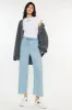 Milly High Rise Cropped  Wide Leg Jeans sold by Kan Can
