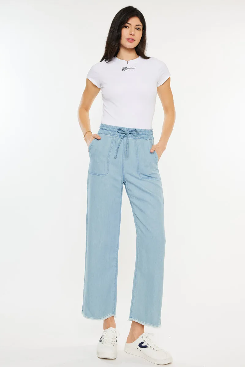 Milly High Rise Cropped Wide Leg Jeans sold by Kan Can product image thumbnail 4