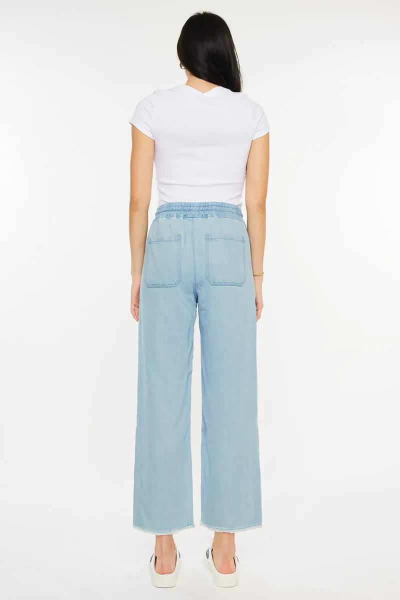 Milly High Rise Cropped Wide Leg Jeans sold by Kan Can product image thumbnail 2
