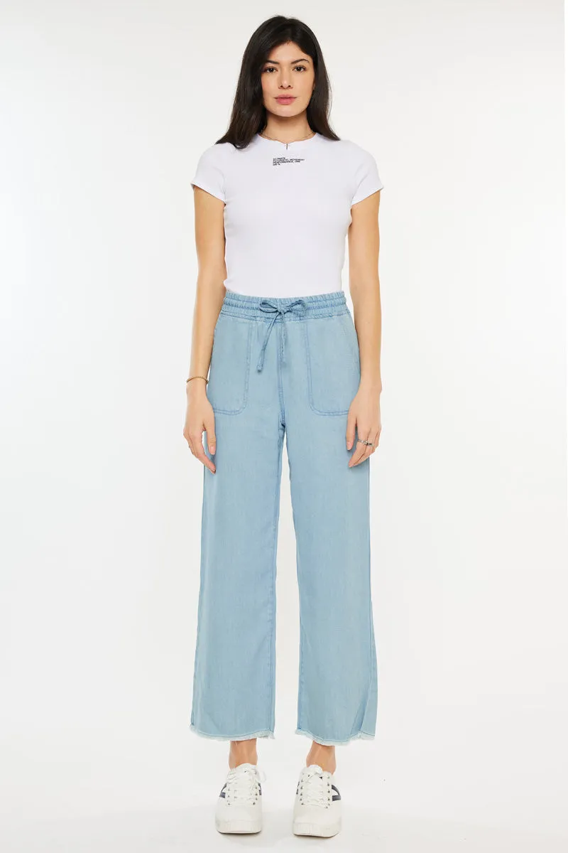 Milly High Rise Cropped Wide Leg Jeans sold by Kan Can product image thumbnail 3