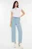 Milly High Rise Cropped  Wide Leg Jeans sold by Kan Can
