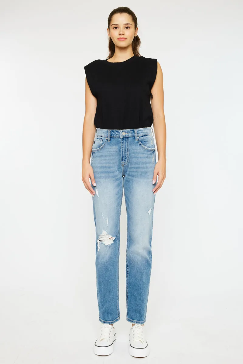 Mariko High Rise Slim Straight Leg Jeans sold by Kan Can product image thumbnail 3