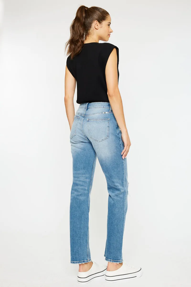 Mariko High Rise Slim Straight Leg Jeans sold by Kan Can product image thumbnail 2
