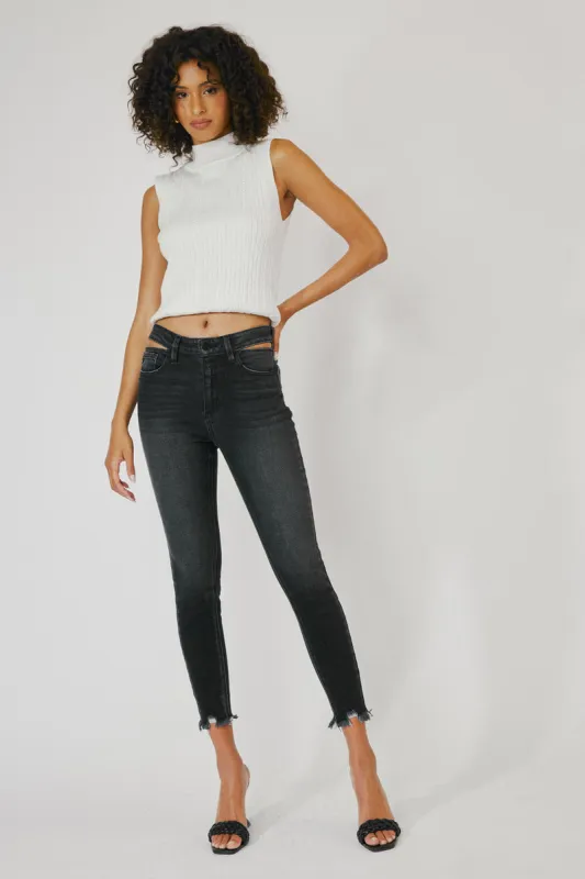Tiara High Rise Ankle Skinny Jeans sold by Kan Can