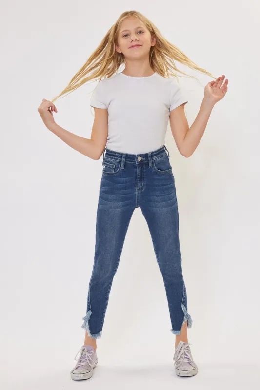Rio High Rise Ankle Skinny Kid Jeans sold by Kan Can