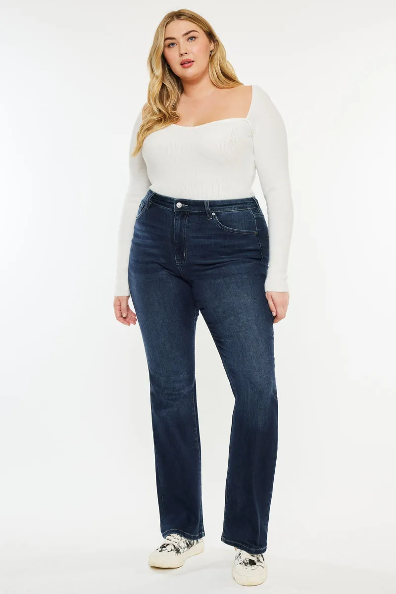 Davina High Rise Bootcut Jeans (Plus Size) sold by Kan Can product image thumbnail 4
