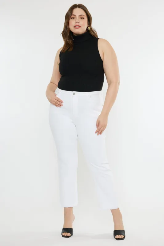 Rita High Rise Slim Straight Jeans (Plus Size) sold by Kan Can