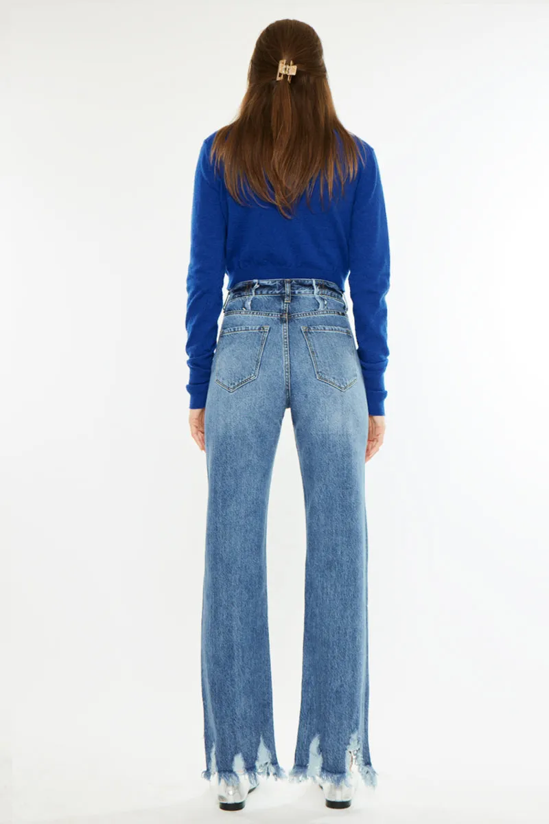 Tess High Rise Straight Leg Jeans sold by Kan Can product image thumbnail 2