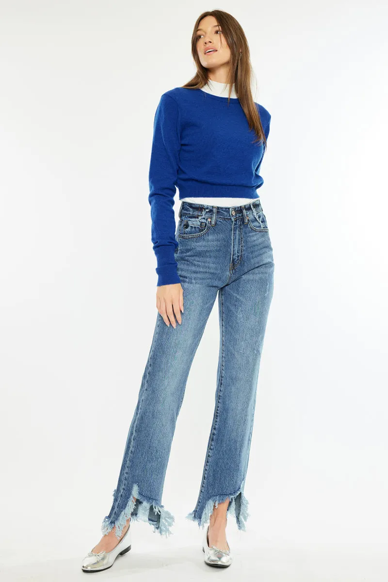 Tess High Rise Straight Leg Jeans sold by Kan Can product image thumbnail 4