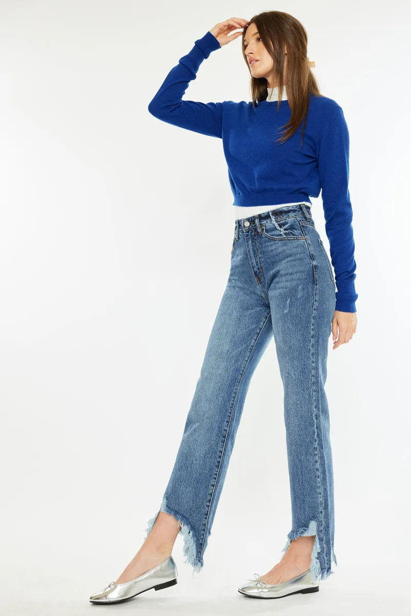 Tess High Rise Straight Leg Jeans sold by Kan Can product image thumbnail 5