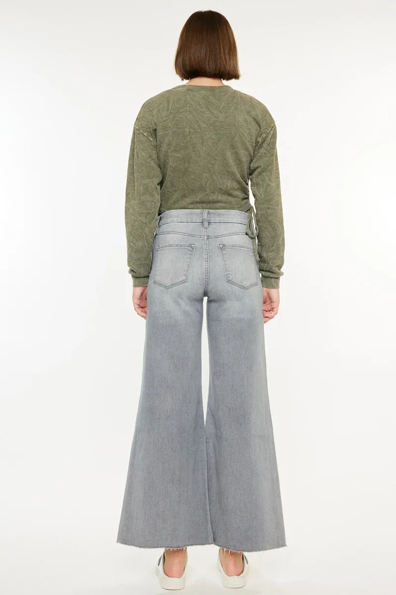 Bada High Rise Cropped Palazzo Jeans sold by Kan Can product image thumbnail 2