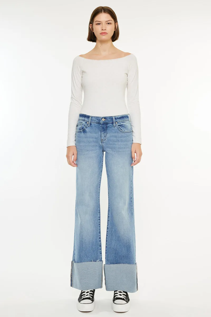Emma Mid Rise Wide Leg Jeans sold by Kan Can product image thumbnail 5