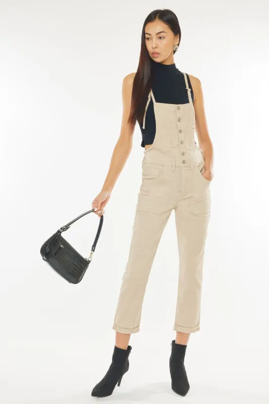 Marceline Straight Leg Overalls sold by Kan Can