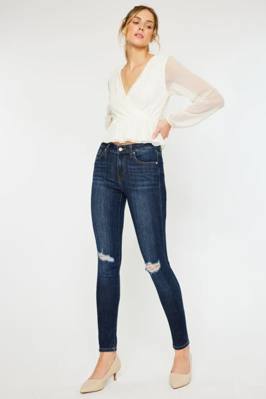 Logan Mid Rise Super Skinny sold by Kan Can