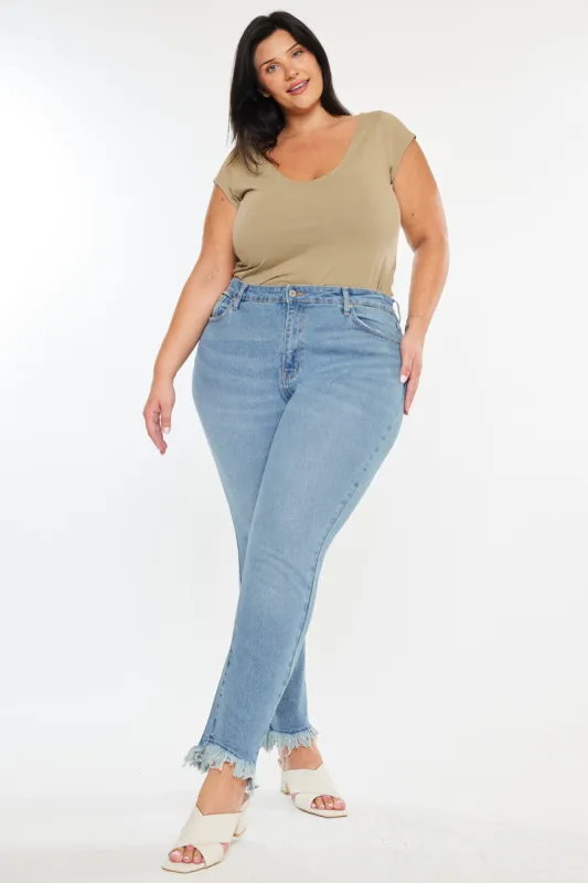 Val High Rise Cigarette Leg Jeans (Plus Size) sold by Kan Can