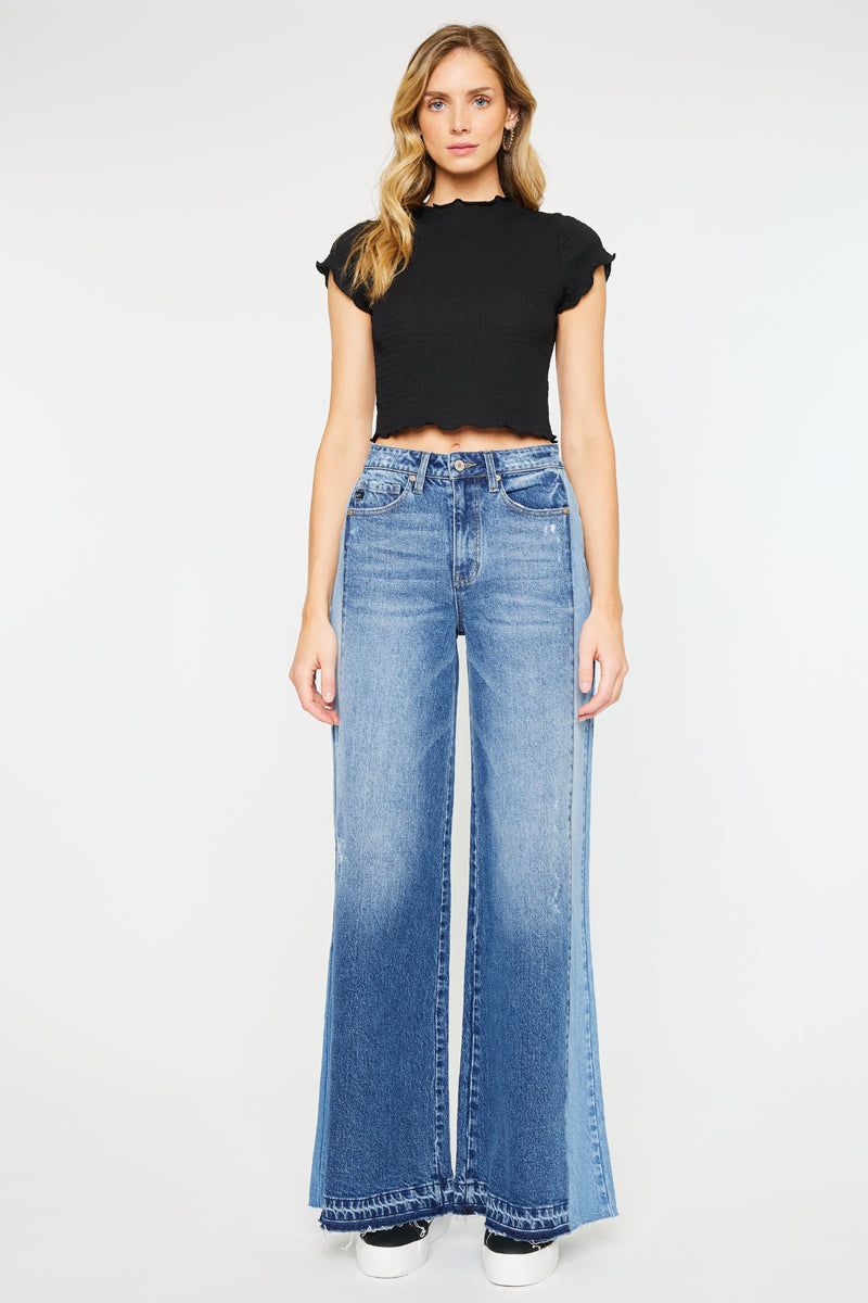 Clover High Rise Wide Leg Jeans sold by Kan Can product image thumbnail 3