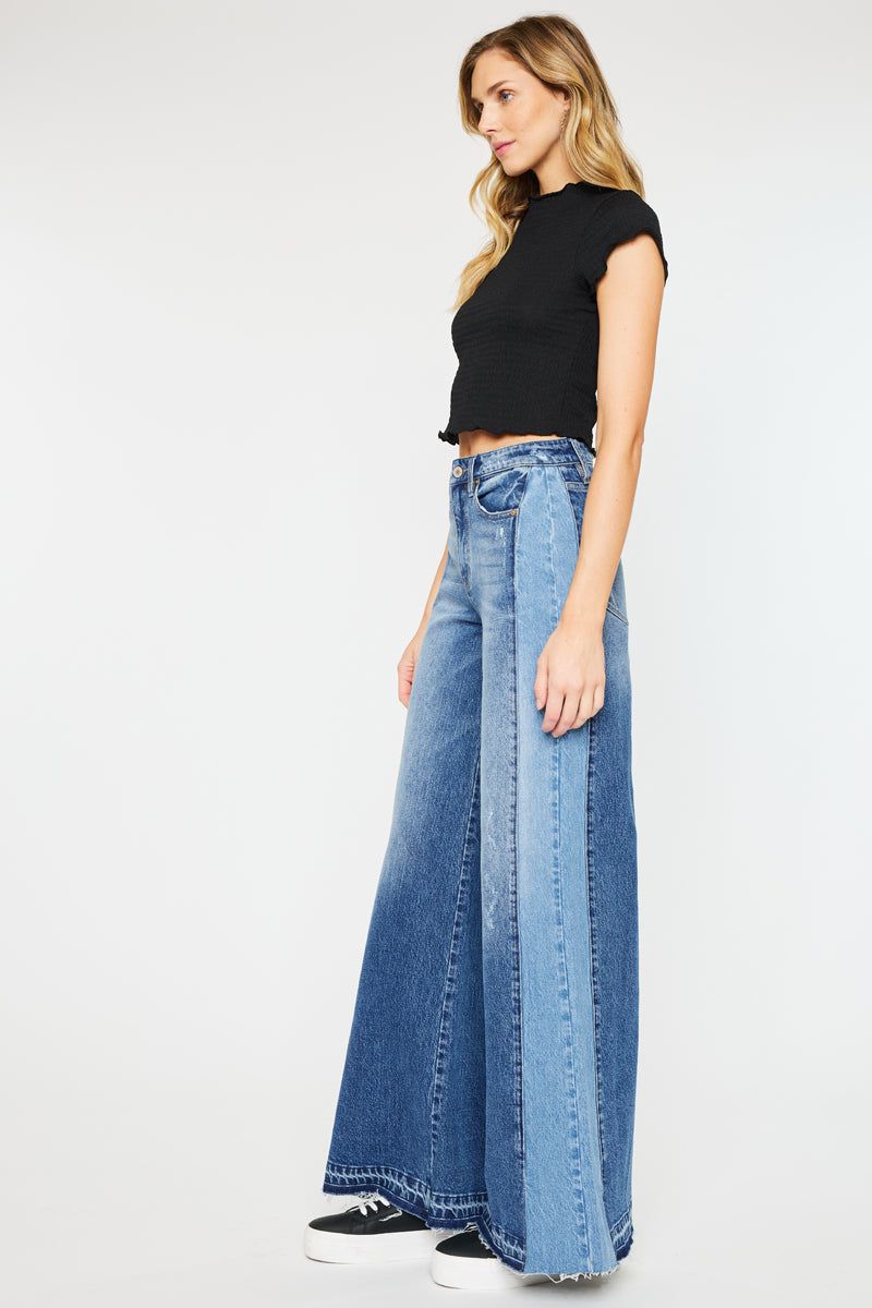 Clover High Rise Wide Leg Jeans sold by Kan Can product image thumbnail 4