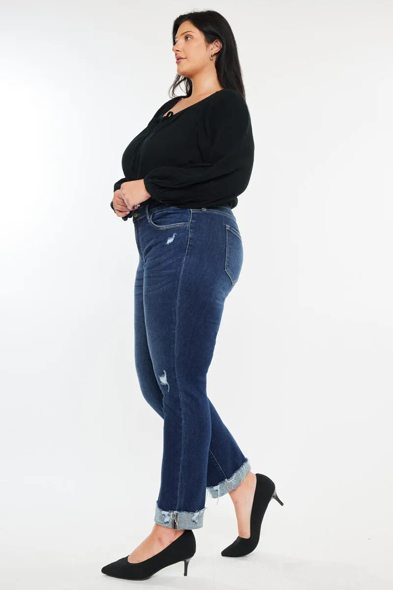 Sydney Essentials Mid Rise Slim Straight Leg Jeans (Plus) sold by Kan Can product image thumbnail 5