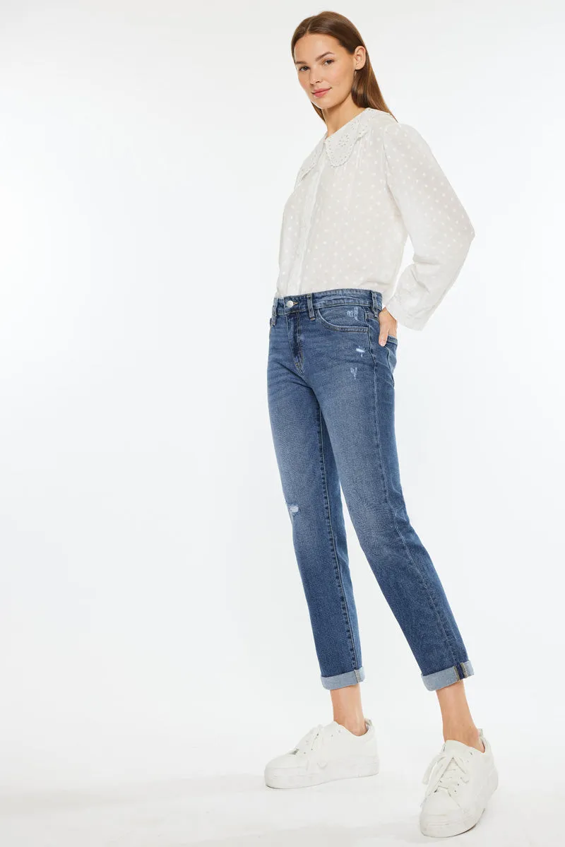 Pamela Essentials Mid Rise Slim Straight Jean sold by Kan Can product image thumbnail 4