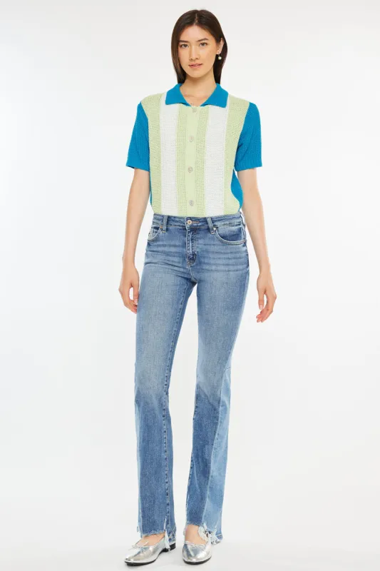 Hope Mid Rise Bootcut Jeans sold by Kan Can