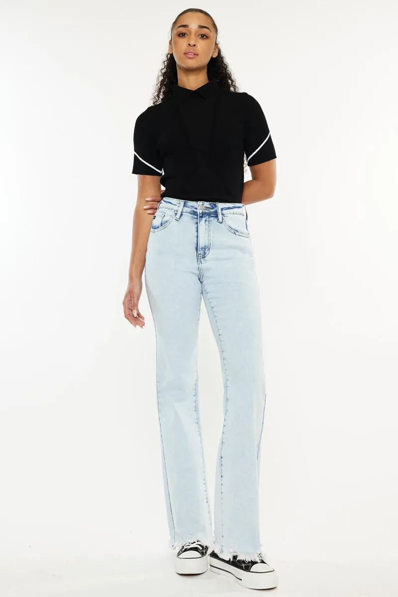 Kayla High Rise Wide Leg Flare sold by Kan Can