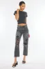 Zara High Rise Slim Straight Leg Jeans sold by Kan Can