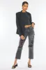 Zara High Rise Slim Straight Leg Jeans sold by Kan Can