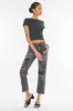 Zara High Rise Slim Straight Leg Jeans sold by Kan Can