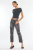 Zara High Rise Slim Straight Leg Jeans sold by Kan Can
