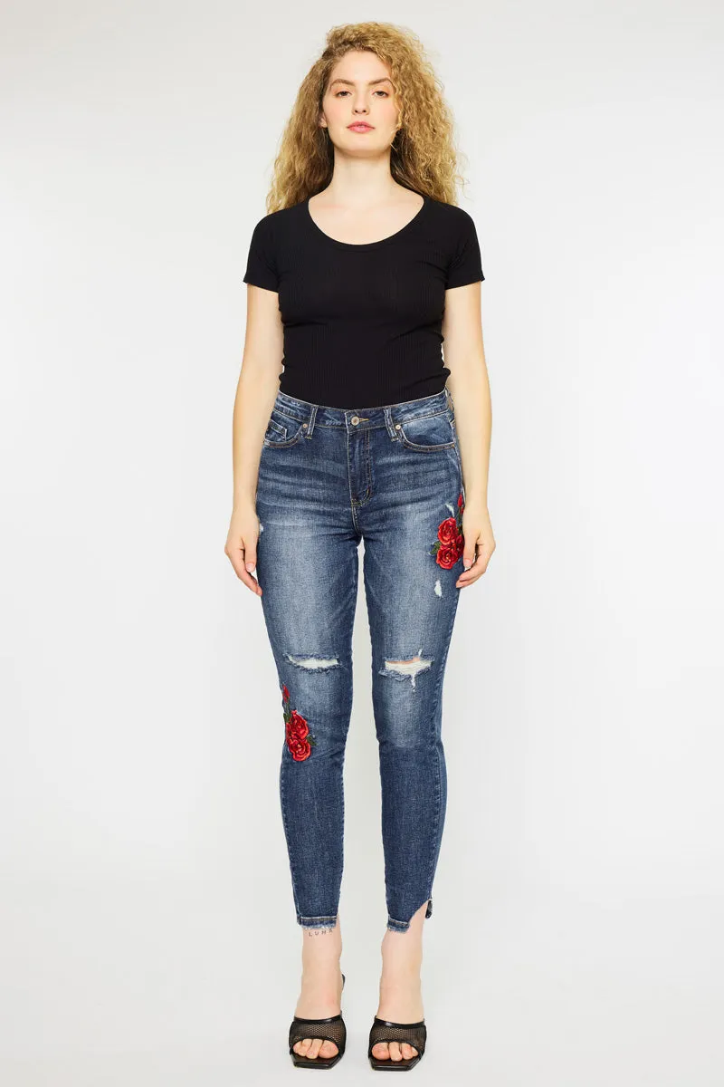 Isla High Rise Ankle Skinny Jeans sold by Kan Can product image thumbnail 3