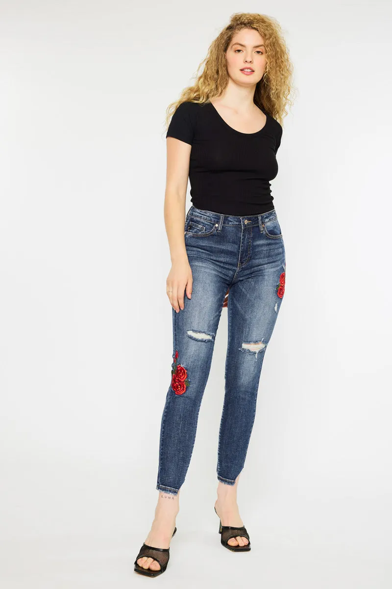 Isla High Rise Ankle Skinny Jeans sold by Kan Can