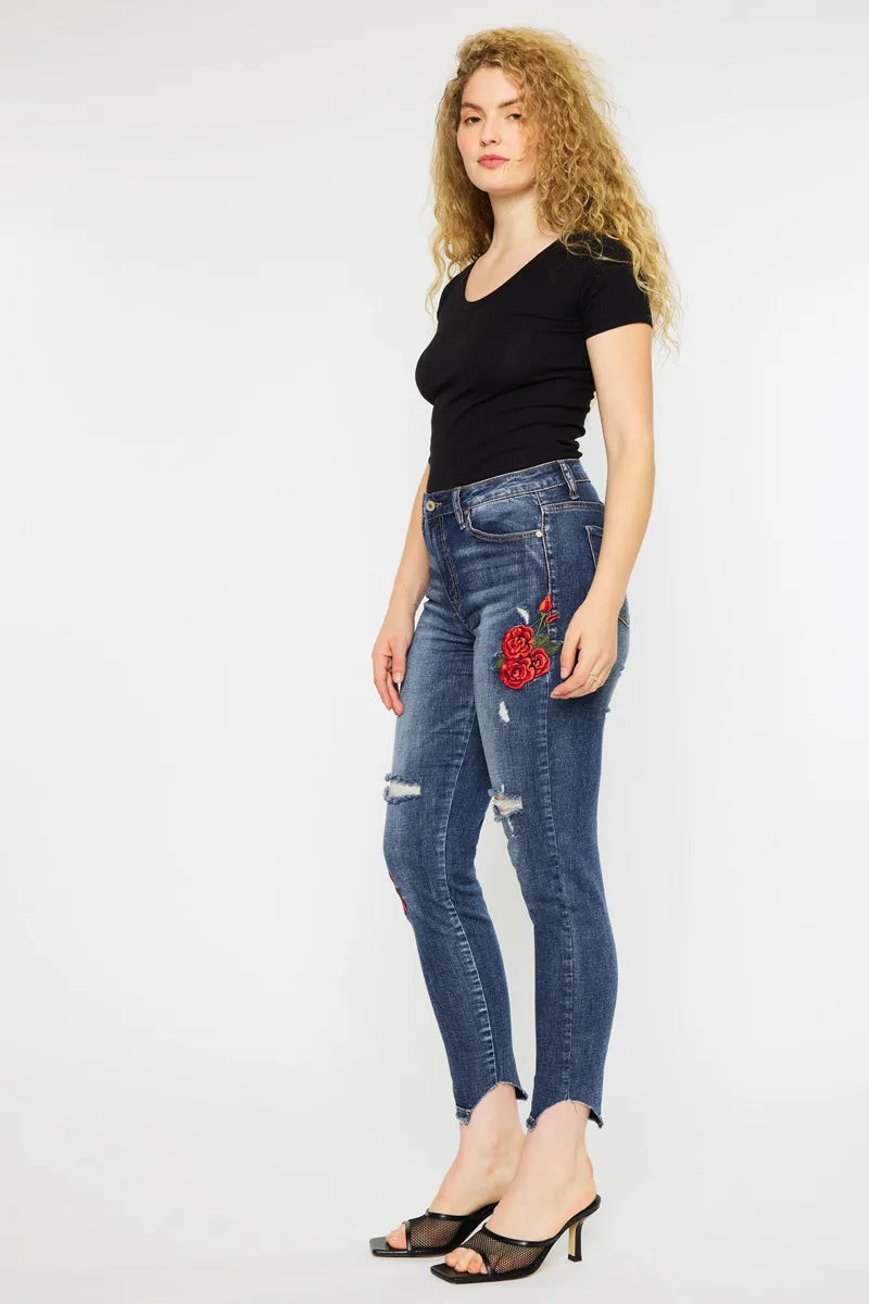 Isla High Rise Ankle Skinny Jeans sold by Kan Can product image thumbnail 4