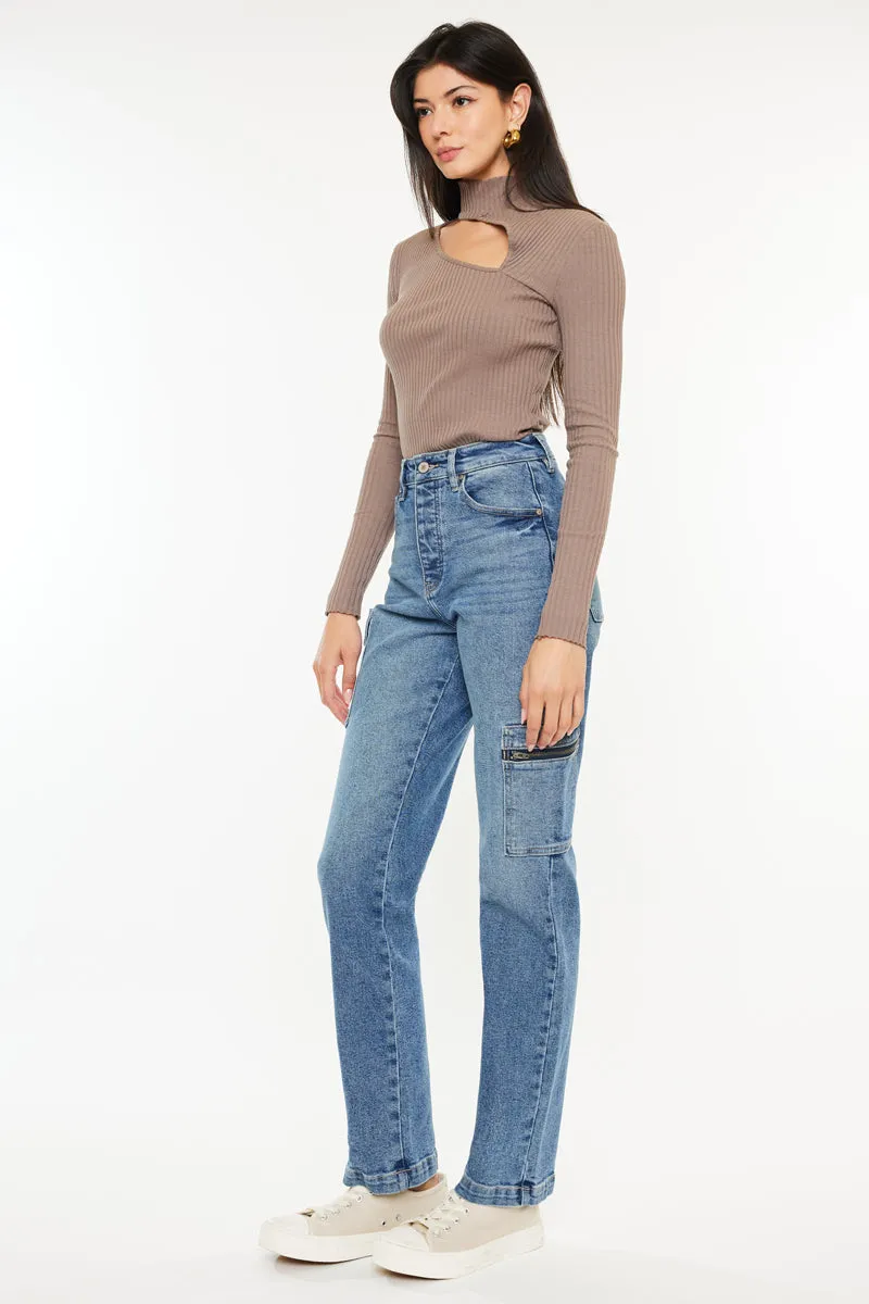 Lenny 90's Straight Leg Jeans sold by Kan Can product image thumbnail 4