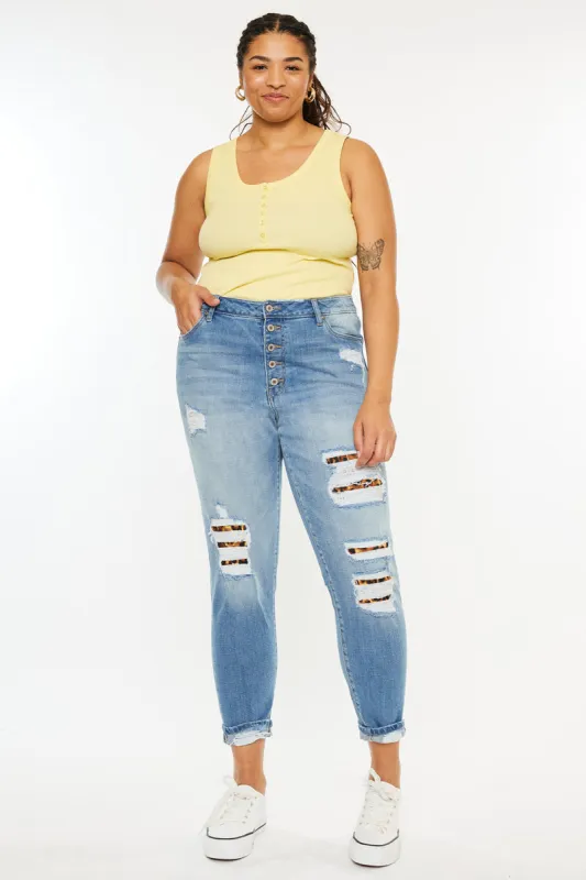 Beatrice High Rise Ankle Skinny (Plus Size) sold by Kan Can