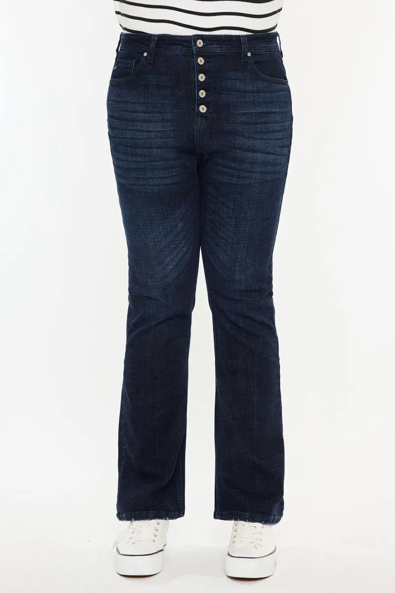 Teresa High Rise Bootcut Jeans (Plus Size) sold by Kan Can product image thumbnail 5
