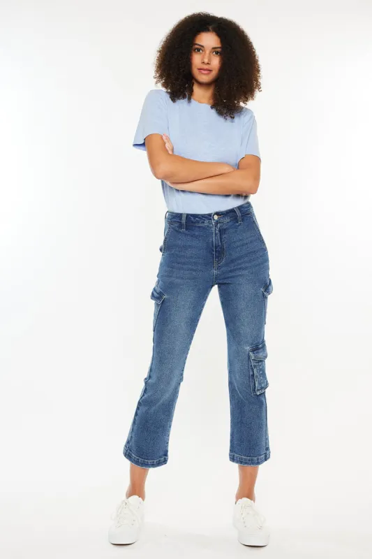 Lucia High Rise Kick-Flare Jeans sold by Kan Can