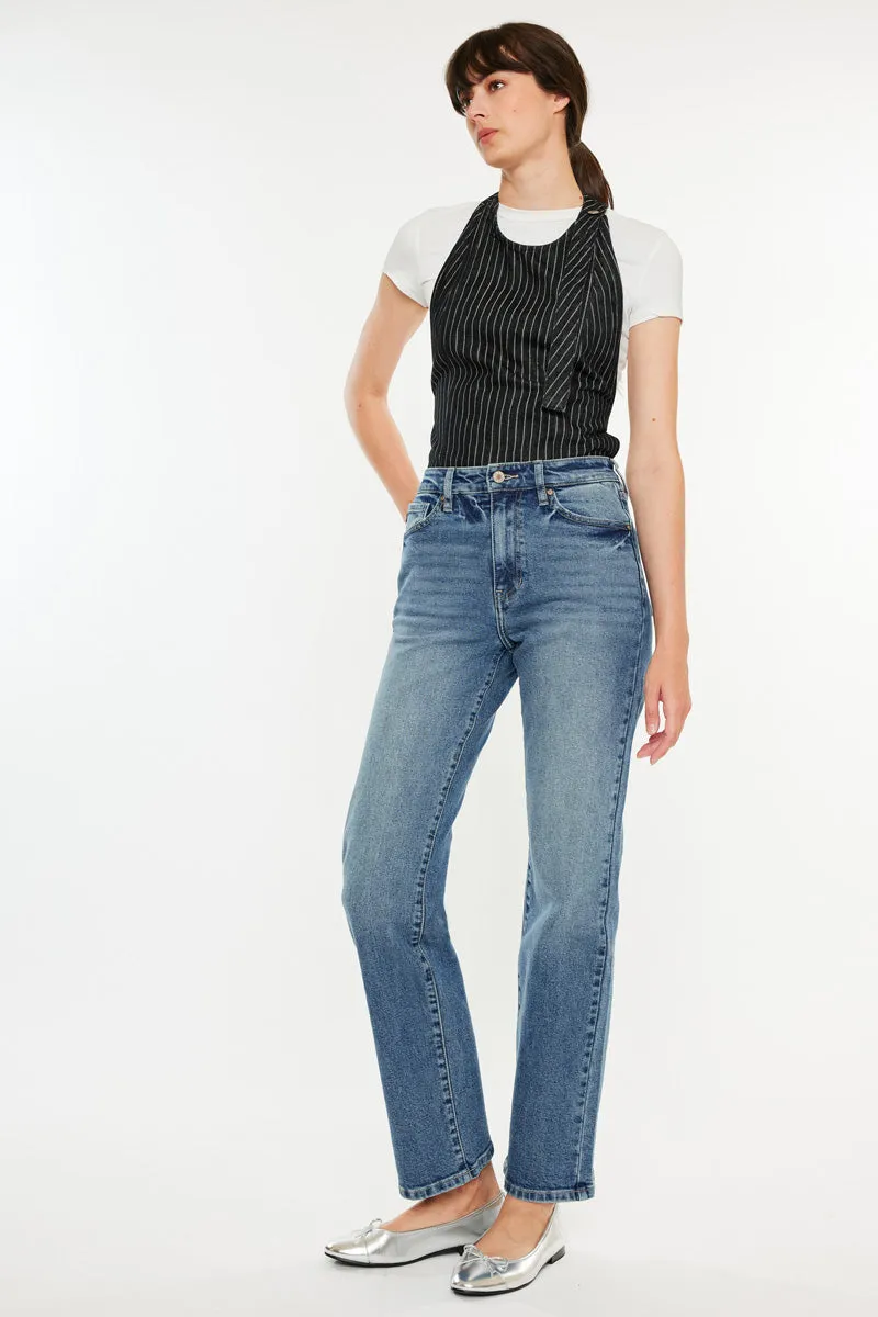 Ophelia High Rise True Straight Leg Jeans sold by Kan Can product image thumbnail 4