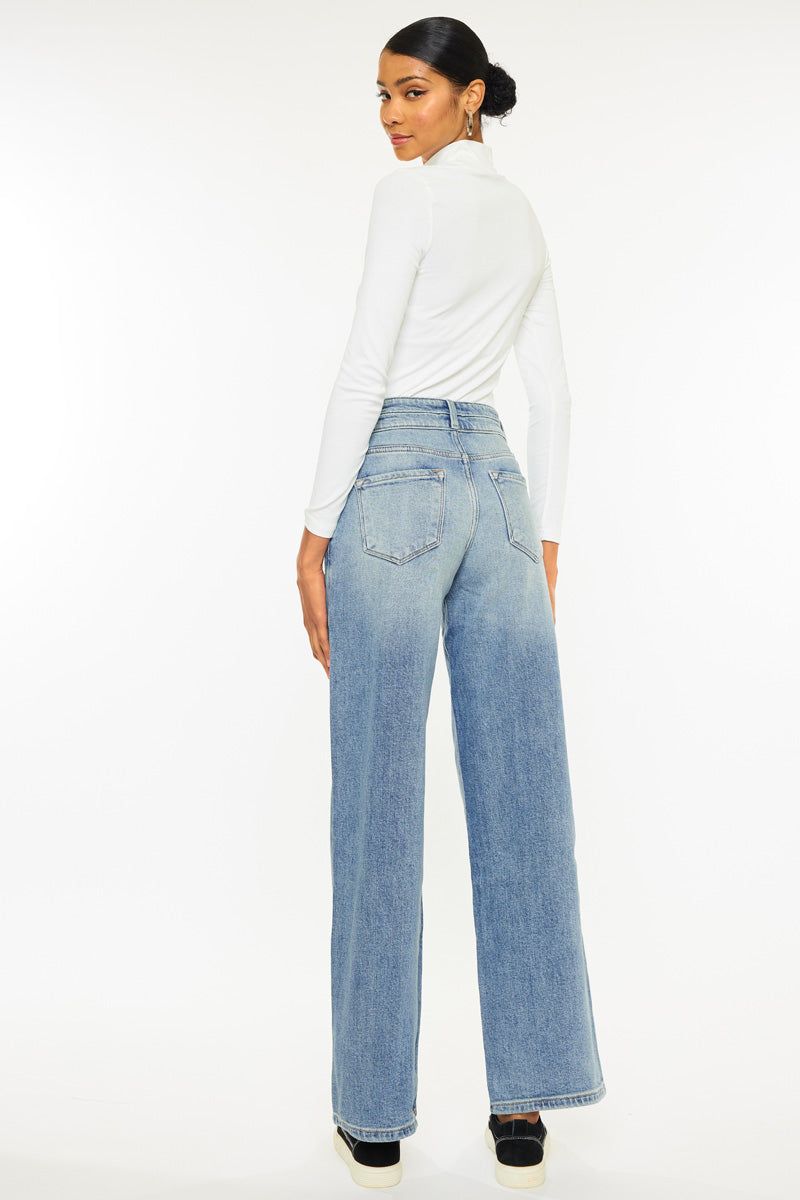Promise High Rise Wide Leg Jeans sold by Kan Can product image thumbnail 2
