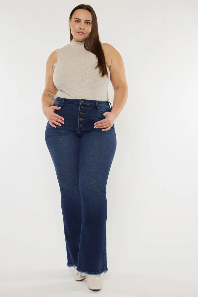 Yvette High Rise Flare Jeans (Plus Size) sold by Kan Can product image thumbnail 4